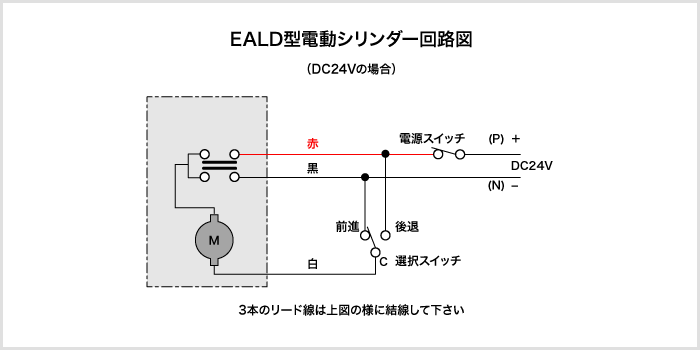 EALD型電動シリンダー回路図
