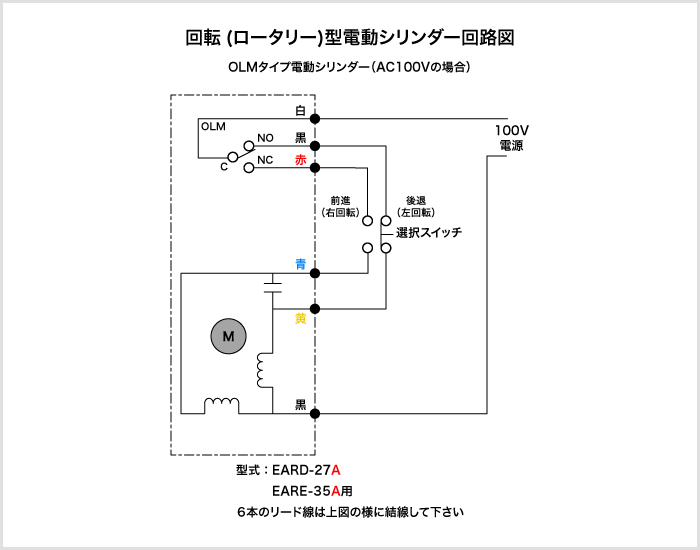 回転ロータリー型電動シリンダー回路図