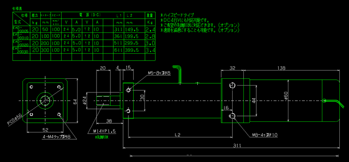 EAD　推力20Kgf型