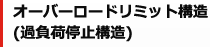 オーバーロードリミット構造（過負荷停止構造）